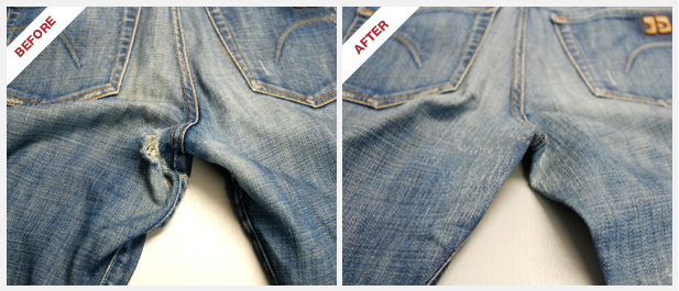 Before and After Denim Therapy