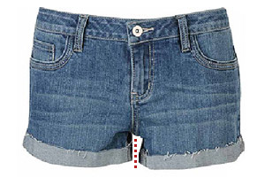 Denim shorts repair