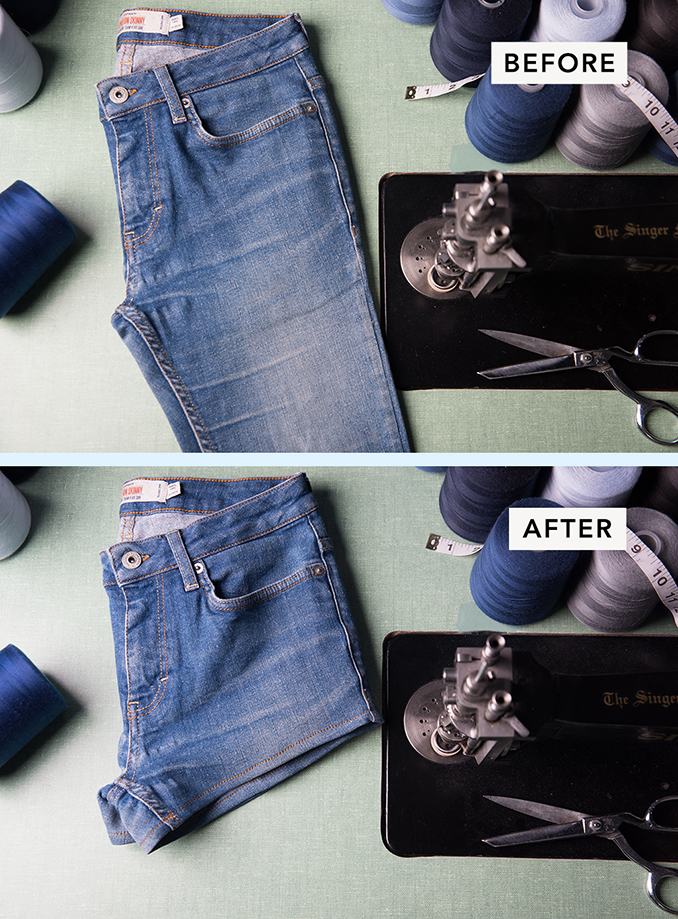 Transform Torn Jeans to Shorts