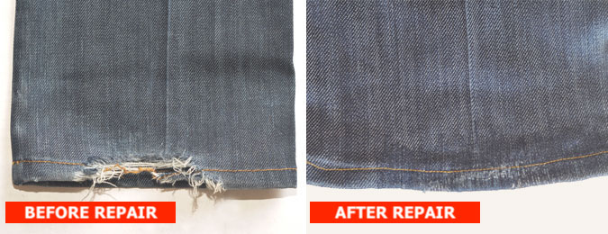 Jeans Frayed Hem Repair
